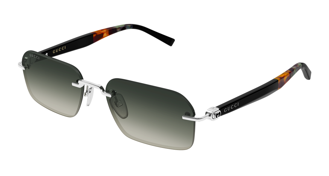 Sunčane naočale gucci gg2259s 003 plateado rectangular / squared masculino veličina 55mm - Glavni prikaz