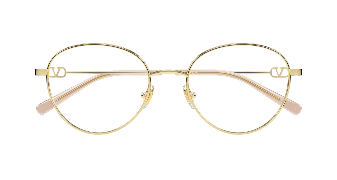 Lunettes de vue valentino vg0031o 003 dorado round/oval/panthos femenino taille 52mm - Vue détaillée