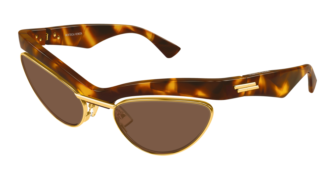 Occhiali da sole bottega veneta bv1480s 004 havana unisex taglia 59mm - Vista principale