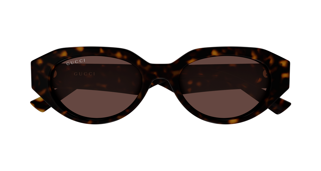 Sunčane naočale gucci gg2206sa 002 havana round/oval/panthos femenino veličina 53mm - Detaljni prikaz