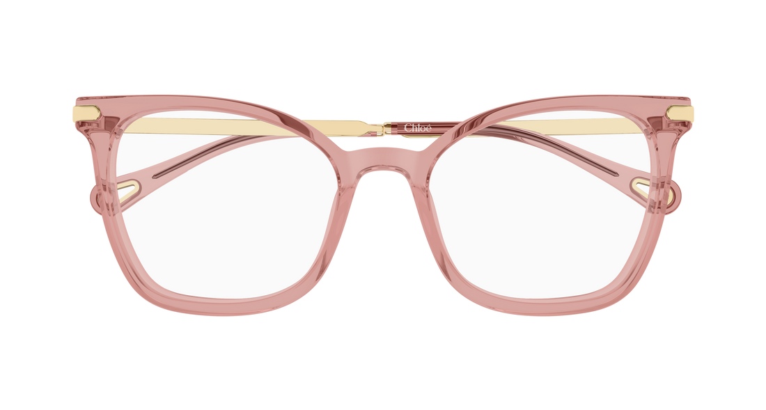 Óculos graduados chloé ch0360o 003 rosa rectangular / squared femenino tamanho 53mm - Vista de detalhe