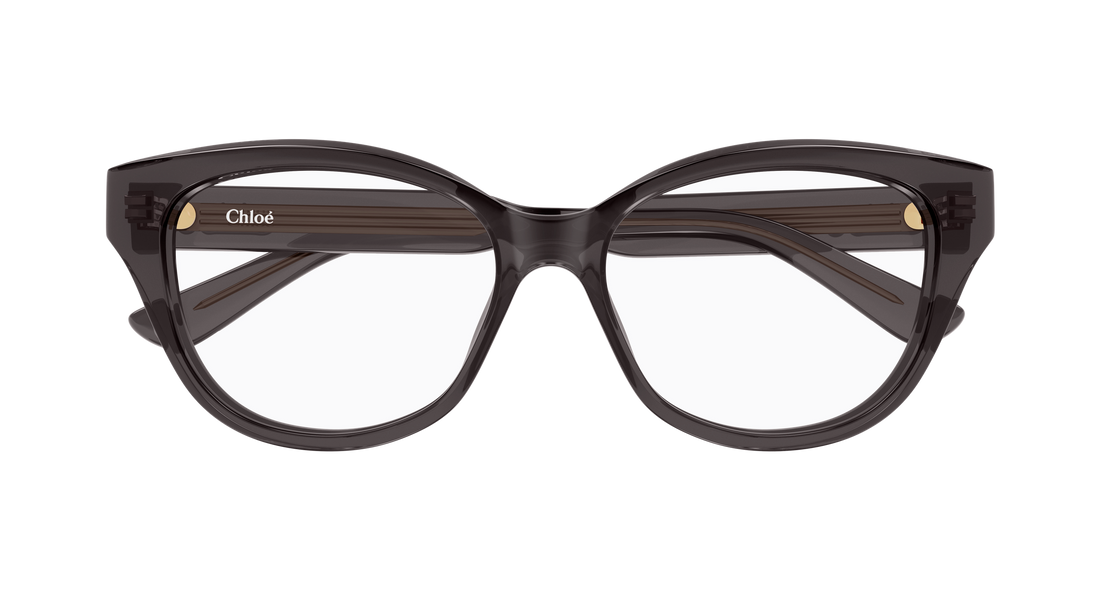 Occhiali da vista chloé ch0381ol 001 gris cat eye femenino taglia 51mm - Vista dettagliata