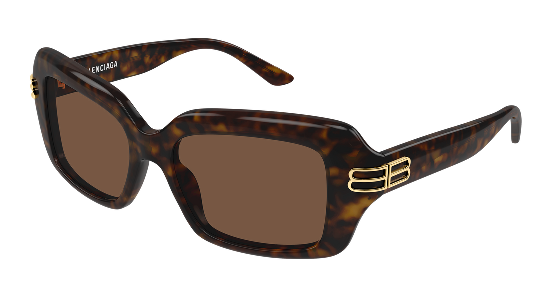 Sunglasses balenciaga bb0465s 002 havana rectangular / squared femenino size 56mm - Main view