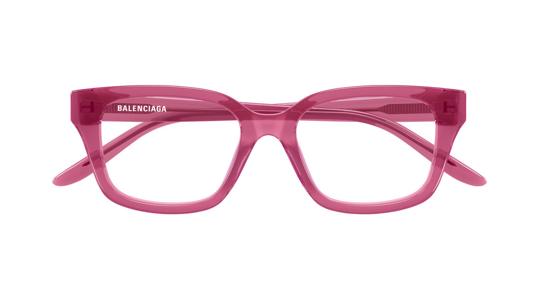 Glasögon balenciaga bb0532o 010 rosa rectangular / squared femenino storlek 54mm - Detaljvy