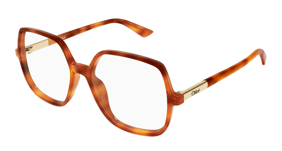 Occhiali da vista chloé ch0368o 002 havana geometrical/directional femenino taglia 54mm - Vista principale