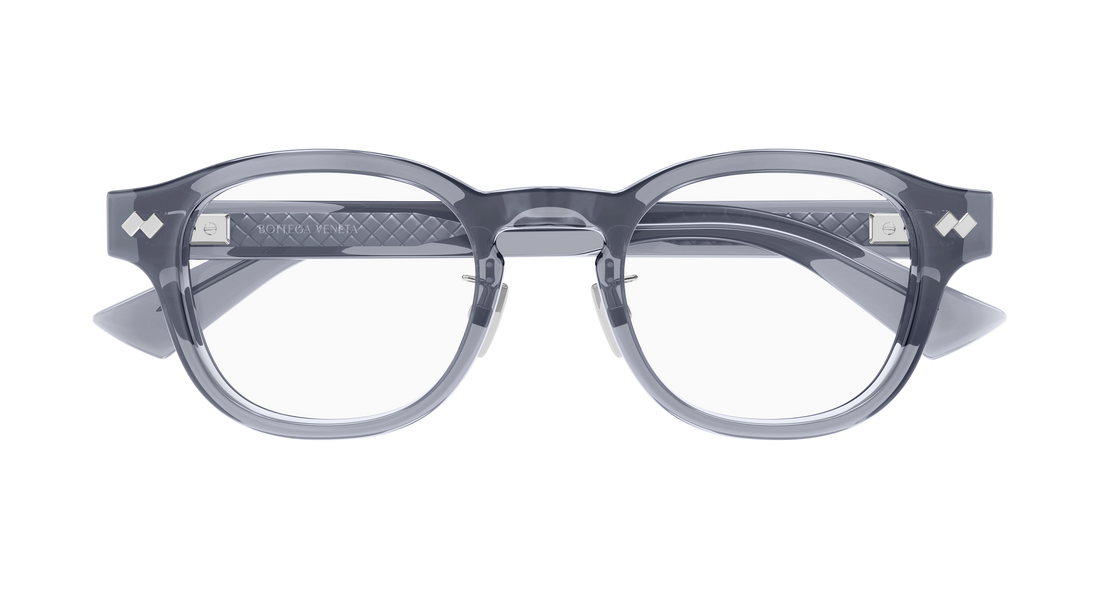 Occhiali da vista bottega veneta bv1518oa 004 light round/oval/panthos unisex taglia 49mm - Vista dettagliata