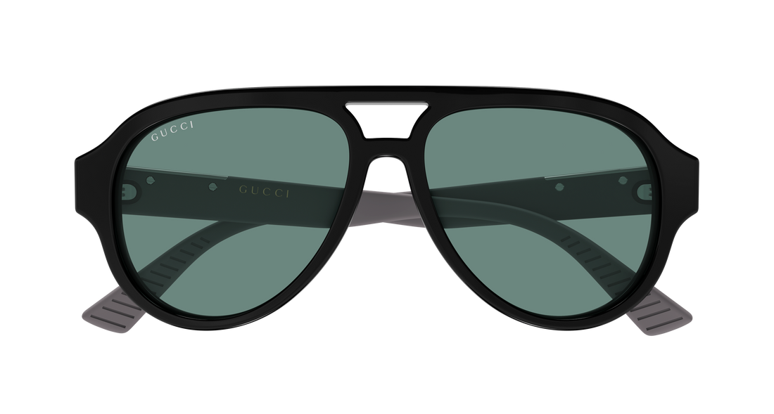 Óculos de sol gucci gg2088s 002 negro pilot/navigator masculino tamanho 55mm - Vista de detalhe