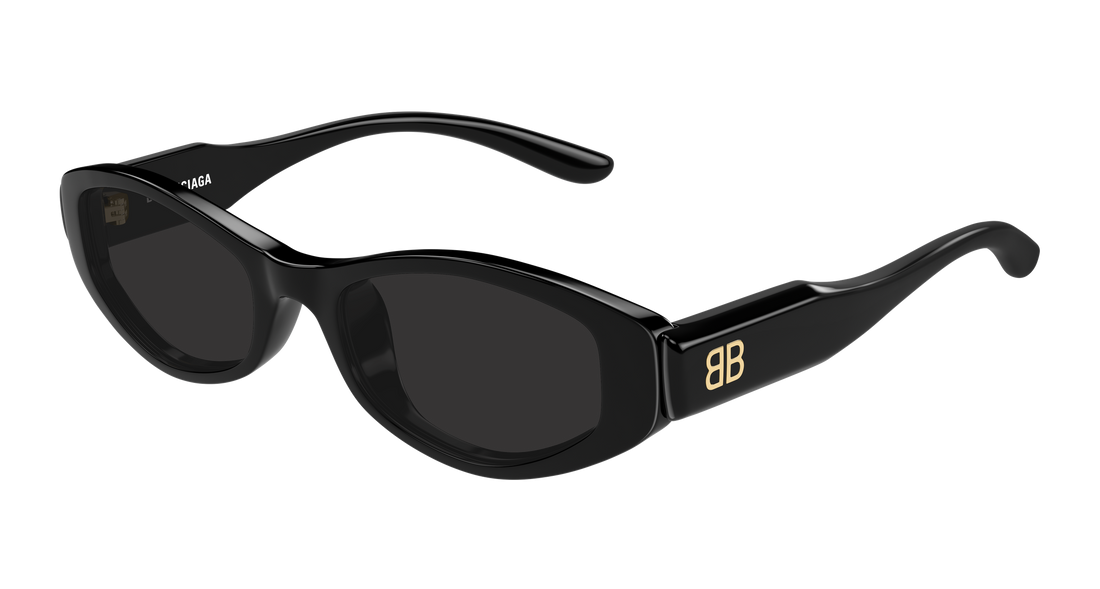 Solbriller balenciaga bb0509s 001 negro geometrical/directional femenino størrelse 53mm - Hovedvisning