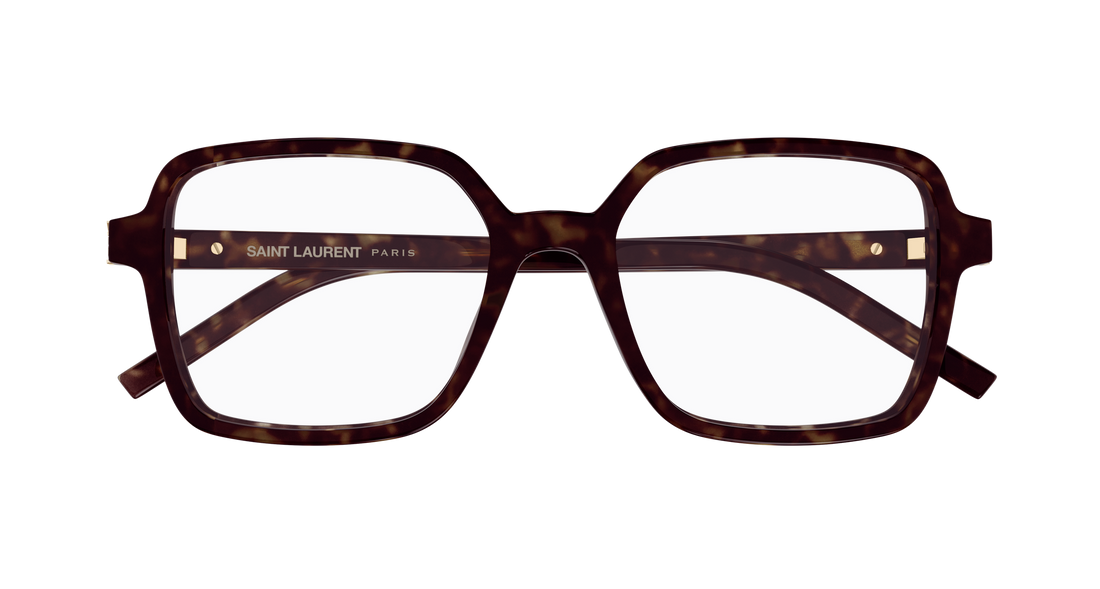 Lunettes de vue saint laurent sl m139 012 havana rectangular / squared femenino taille 56mm - Vue détaillée