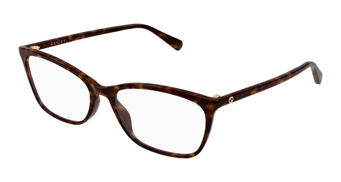 Brillen gucci gg1930o 008 havana rectangular / squared femenino größe 57mm - Hauptansicht