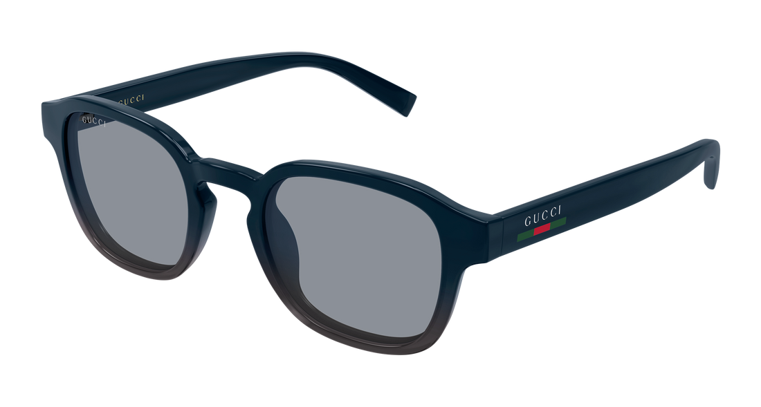 Óculos de sol gucci gg2106s 004 azul round/oval/panthos masculino tamanho 49mm - Vista principal