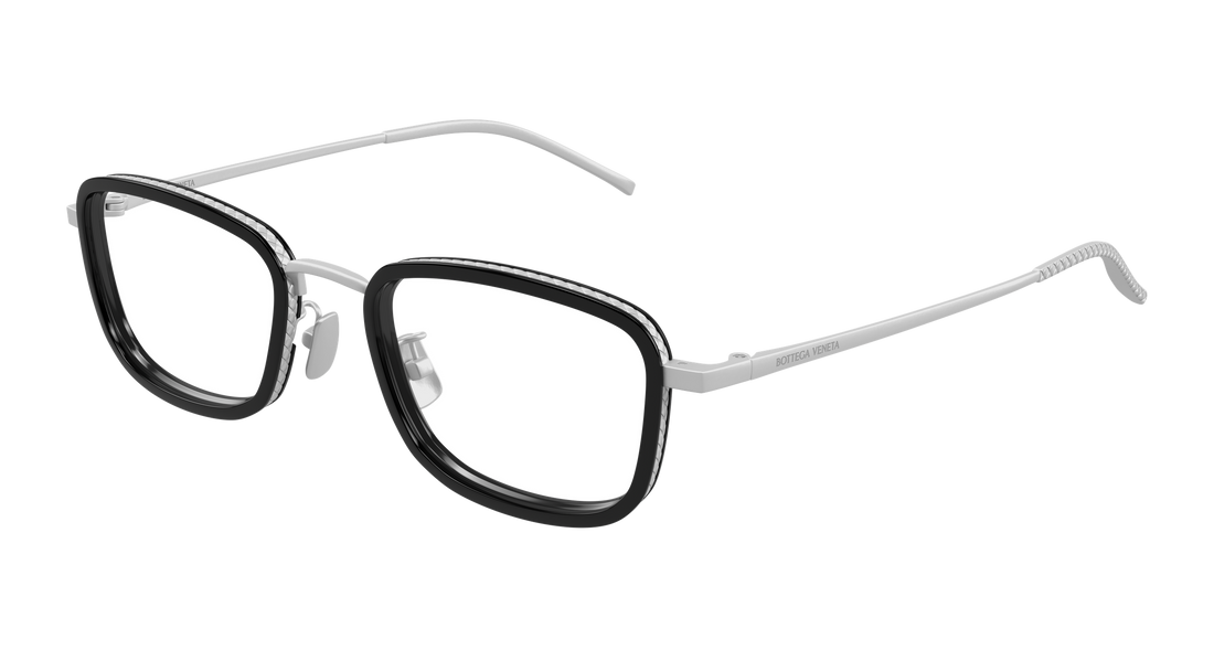 Brillen bottega veneta bv1474oa 001 plateado rectangular / squared unisex größe 53mm - Hauptansicht