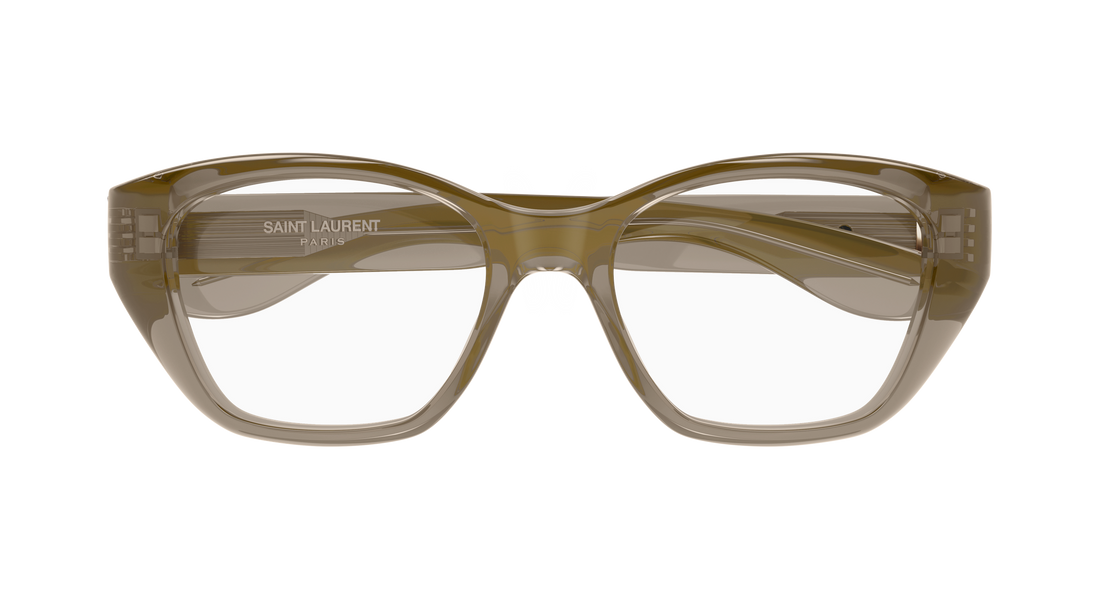 Glasögon saint laurent sl 924/f 003 marron cat eye femenino storlek 53mm - Detaljvy