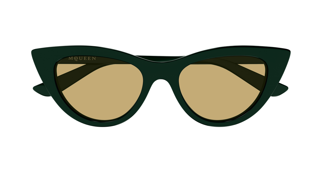 Solbriller alexander mcqueen am0577s 004 verde cat eye femenino størrelse 53mm - Detaljeret visning
