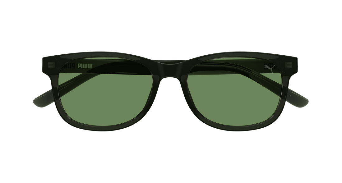 Sunglasses puma pu0526s 005 verde rectangular / squared masculino size 55mm - Detailed view