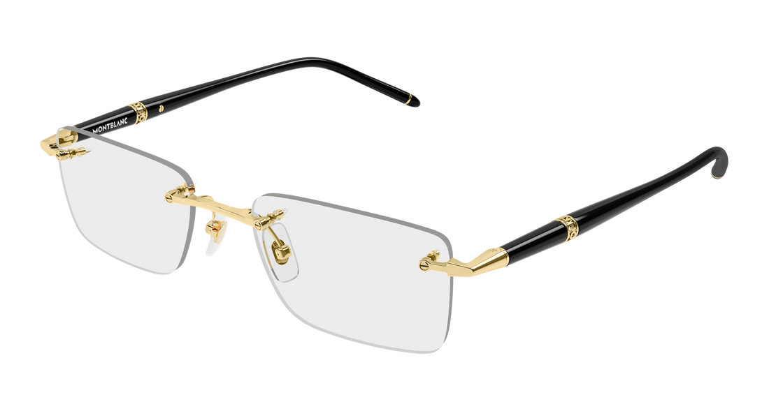 Brillen montblanc mb0536o 001 dorado rectangular / squared masculino größe 54mm - Hauptansicht
