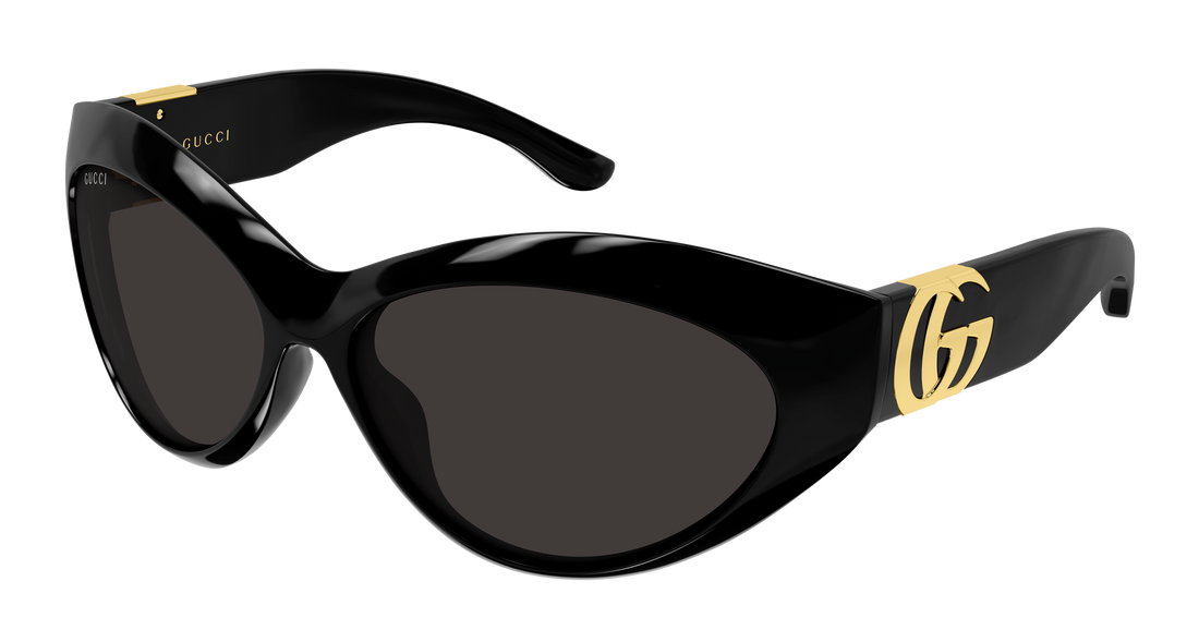 Solbriller gucci gg2269sa 001 negro cat eye femenino størrelse 64mm - Hovedvisning