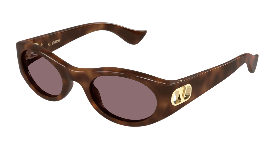 Occhiali da sole valentino vg0015s 003 havana round/oval/panthos femenino taglia 52mm - Vista principale