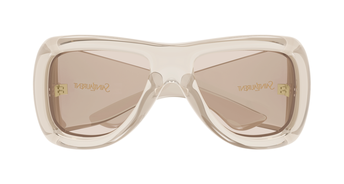 Sunglasses saint laurent sl 902 howl 002 beige pilot/navigator unisex size 63mm - Detailed view