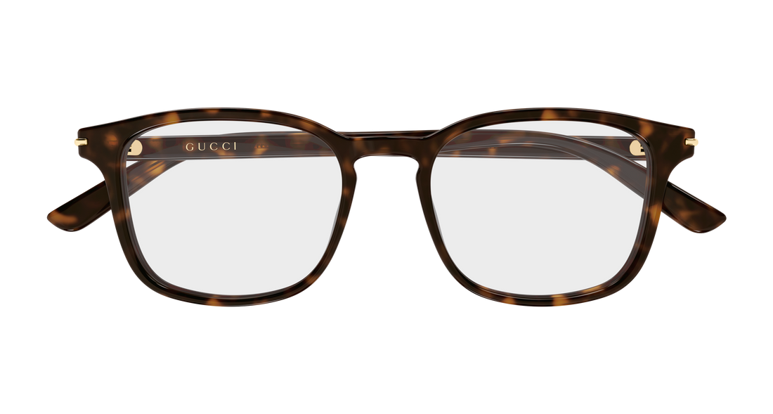 Brillen gucci gg2129o 002 havana rectangular / squared masculino größe 52mm - Detailansicht