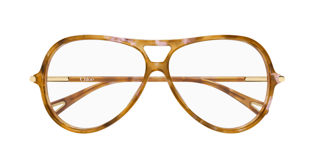 Briller chloé ch0398o 004 havana round/oval/panthos femenino størrelse 59mm - Detaljeret visning