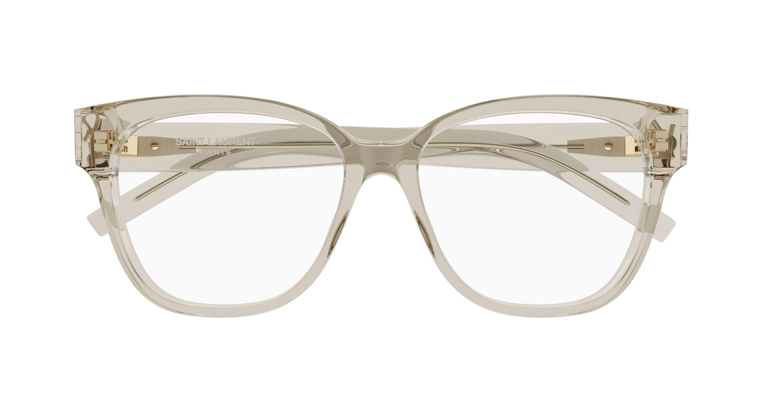 Dioptrijske naočale saint laurent sl m33 009 beige rectangular / squared femenino veličina 53mm - Detaljni prikaz