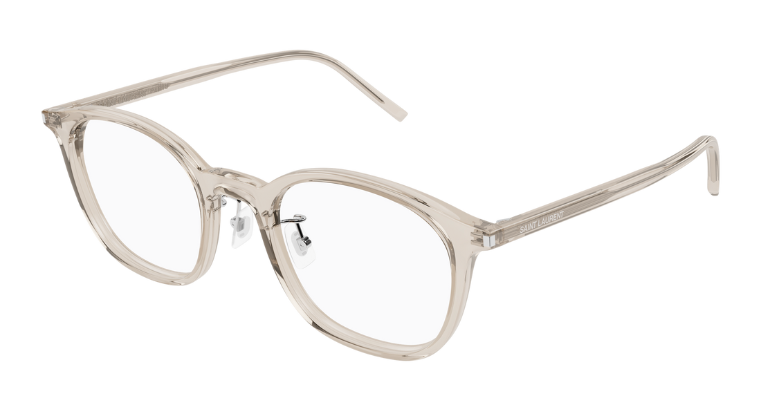 Occhiali da vista saint laurent sl 893/j 004 beige round/oval/panthos unisex taglia 51mm - Vista principale