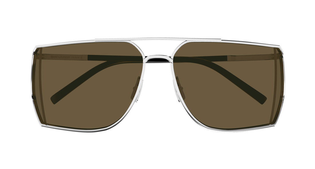 Lunettes de soleil saint laurent sl 750 003 plateado rectangular / squared masculino taille 69mm - Vue détaillée