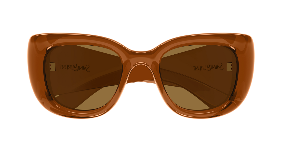Occhiali da sole saint laurent sl 903 howl 007 marron cat eye femenino taglia 55mm - Vista dettagliata