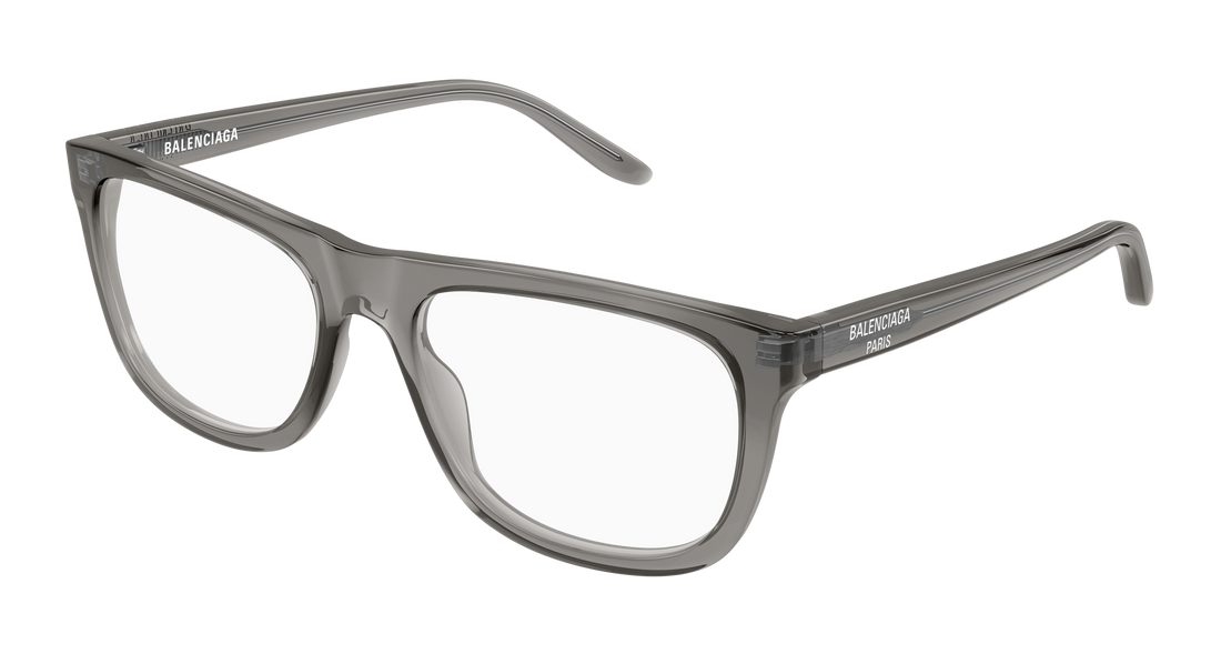 Occhiali da vista balenciaga bb0498o 004 gris rectangular / squared masculino taglia 56mm - Vista principale