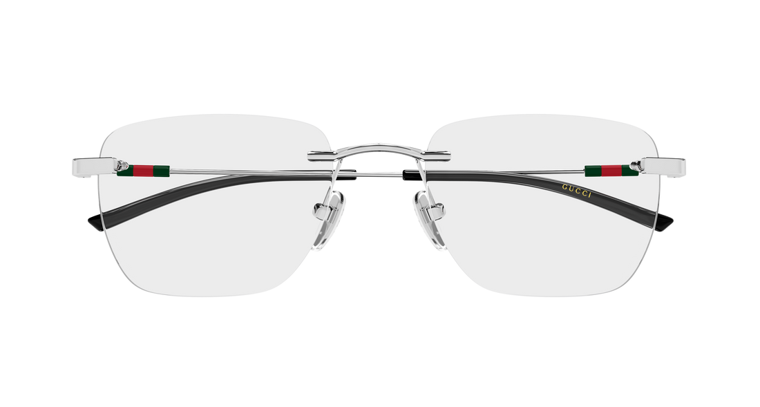 Occhiali da vista gucci gg2099o 001 plateado rectangular / squared masculino taglia 54mm - Vista dettagliata