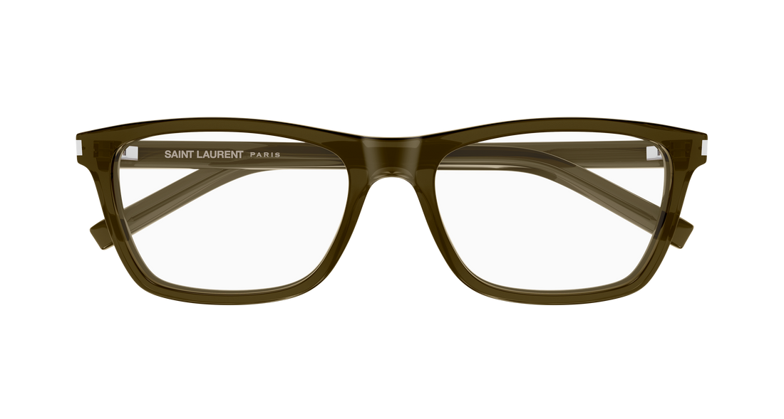 Occhiali da vista saint laurent sl 841 009 marron rectangular / squared masculino taglia 56mm - Vista dettagliata