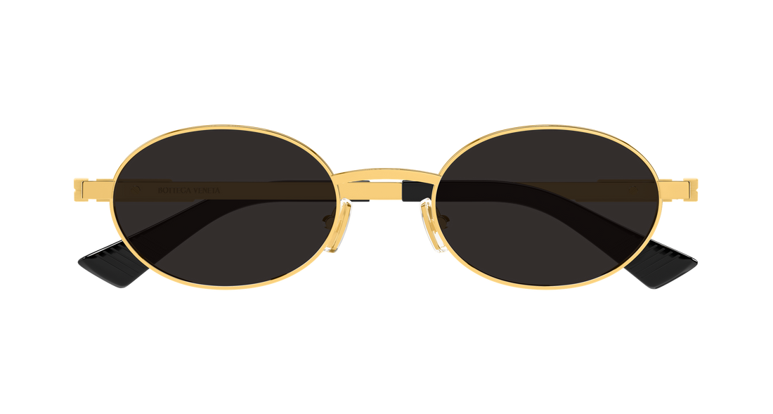 Sunglasses bottega veneta bv1470s 001 dorado round/oval/panthos unisex size 52mm - Detailed view