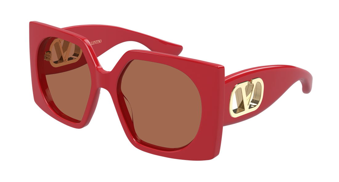 Occhiali da sole valentino vg0002s 003 rojo rectangular / squared femenino taglia 55mm - Vista principale