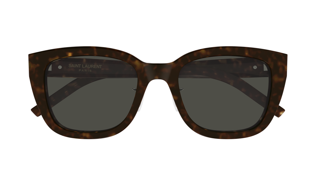 Solbriller saint laurent sl m176/k 002 havana cat eye femenino størrelse 55mm - Detaljeret visning