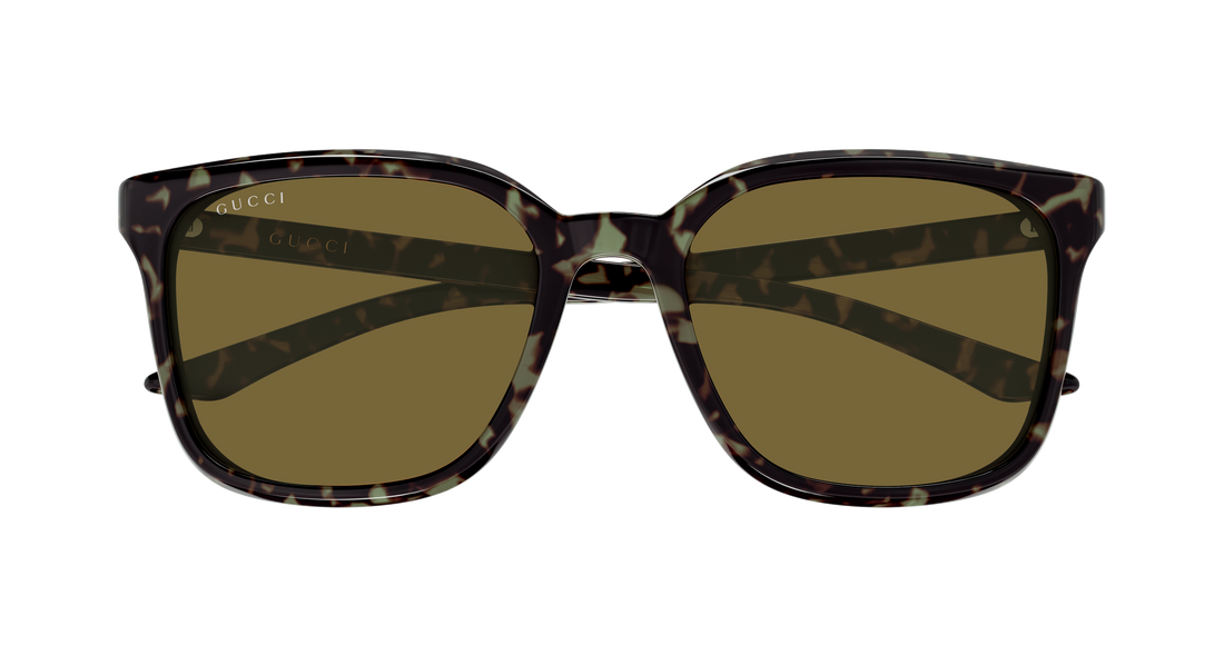 Occhiali da sole gucci gg2080sk 003 havana rectangular / squared masculino taglia 55mm - Vista dettagliata