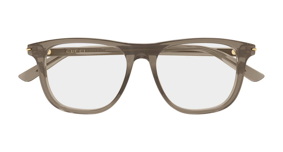 Brillen gucci gg2130o 007 marron rectangular / squared masculino größe 56mm - Detailansicht