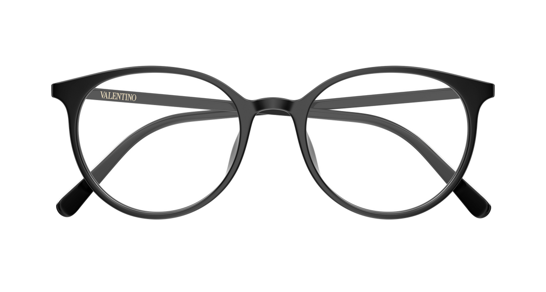 Occhiali da vista valentino vg0041ok 001 negro round/oval/panthos femenino taglia 52mm - Vista dettagliata