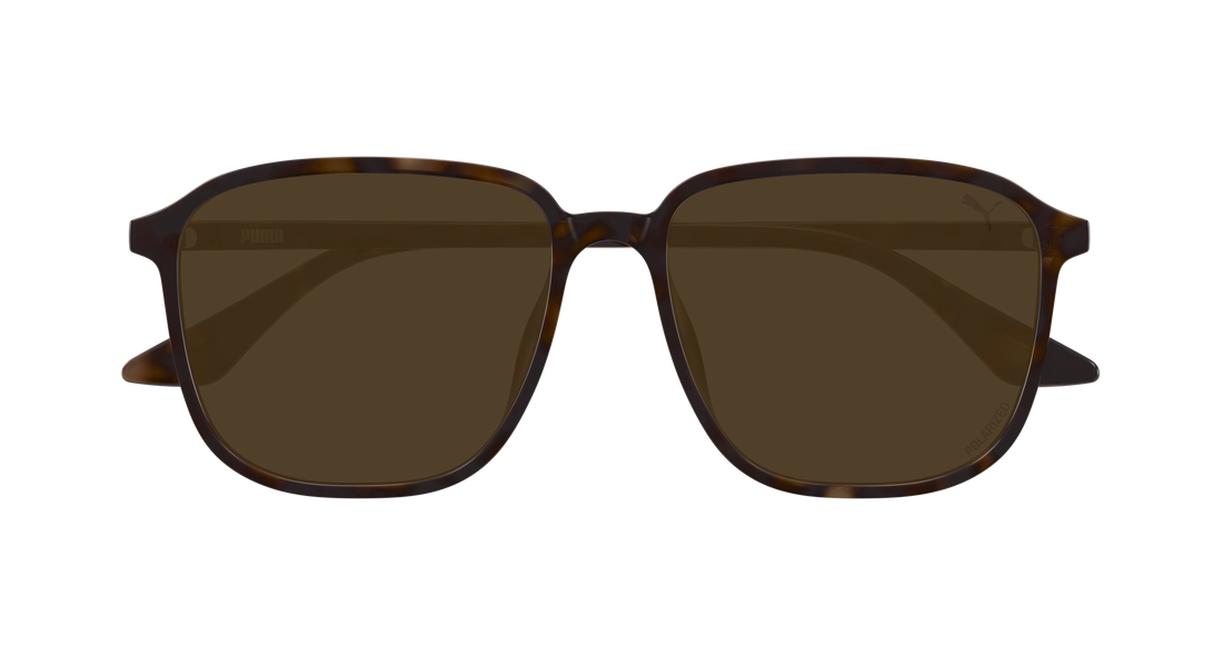 Occhiali da sole puma pu0525sa 004 havana rectangular / squared masculino taglia 58mm - Vista dettagliata