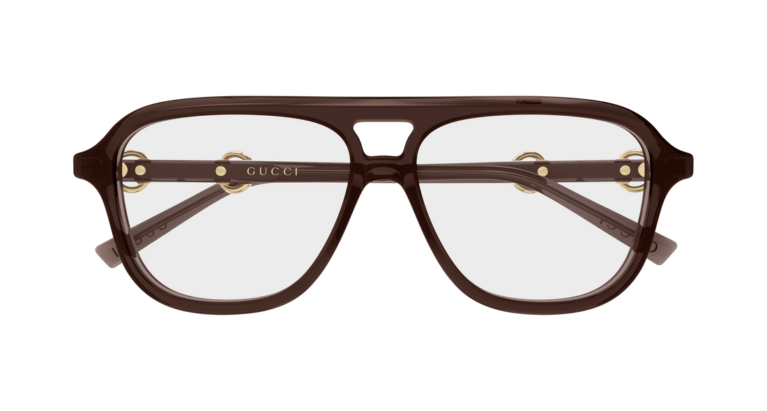 Glasögon gucci gg2216o 004 marron pilot/navigator femenino storlek 55mm - Detaljvy