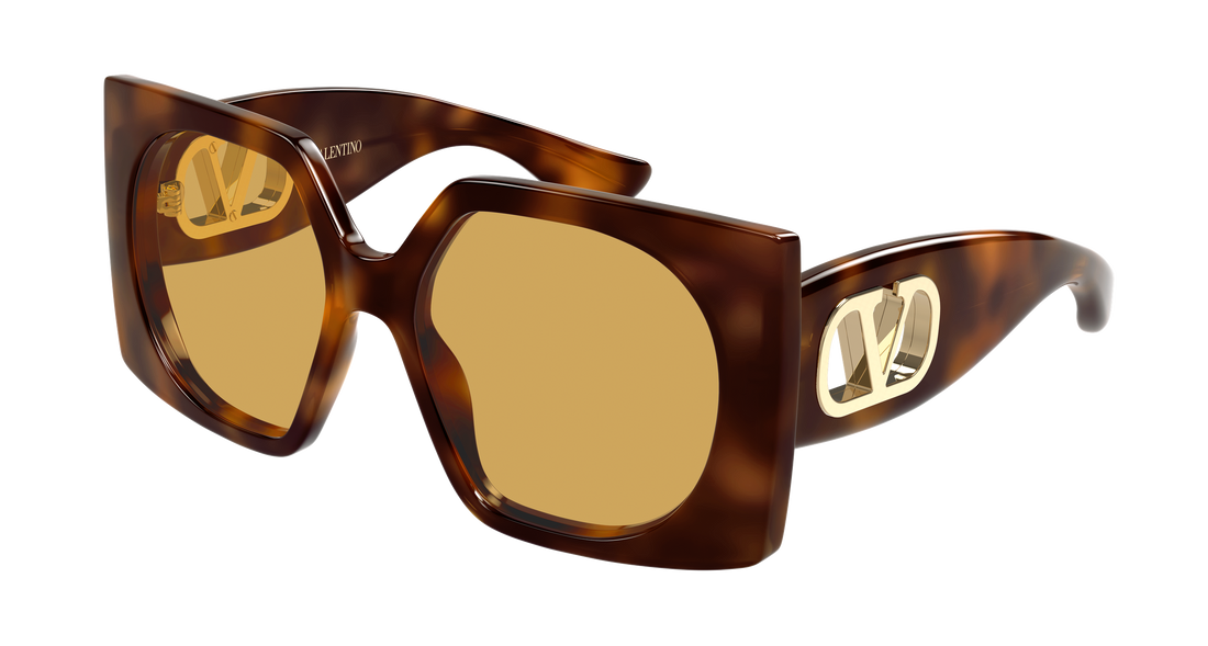 Occhiali da sole valentino vg0002s 002 havana rectangular / squared femenino taglia 55mm - Vista principale