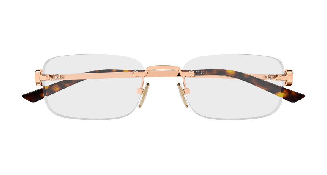 Dioptrijske naočale gucci gg2231o 003 dorado rectangular / squared femenino veličina 55mm - Detaljni prikaz