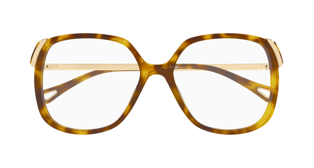 Prescription glasses chloé ch0287o 008 havana rectangular / squared femenino size 54mm - Detailed view