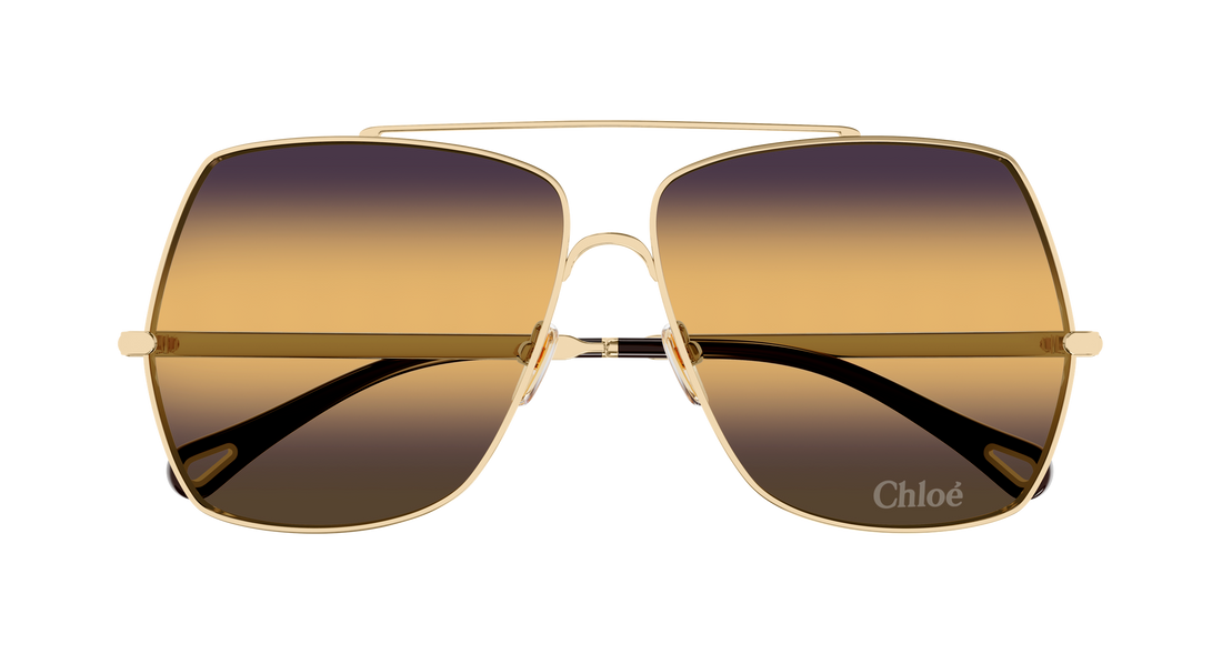 Zonnebrillen chloé ch0278s 008 dorado rectangular / squared femenino maat 62mm - Detailaanzicht