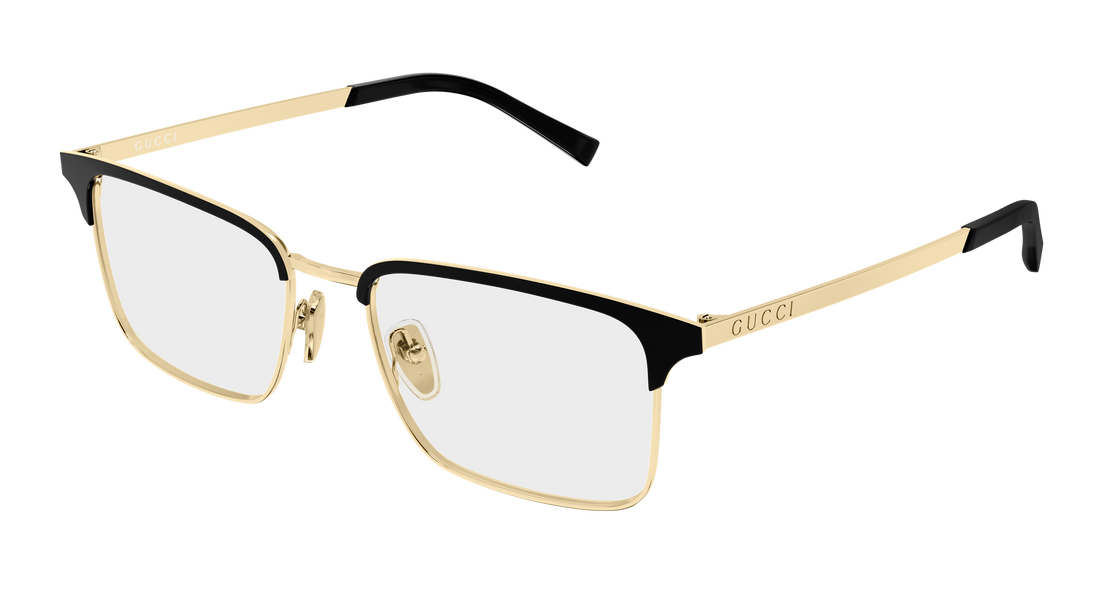 Occhiali da vista gucci gg2136o 001 dorado rectangular / squared masculino taglia 54mm - Vista principale