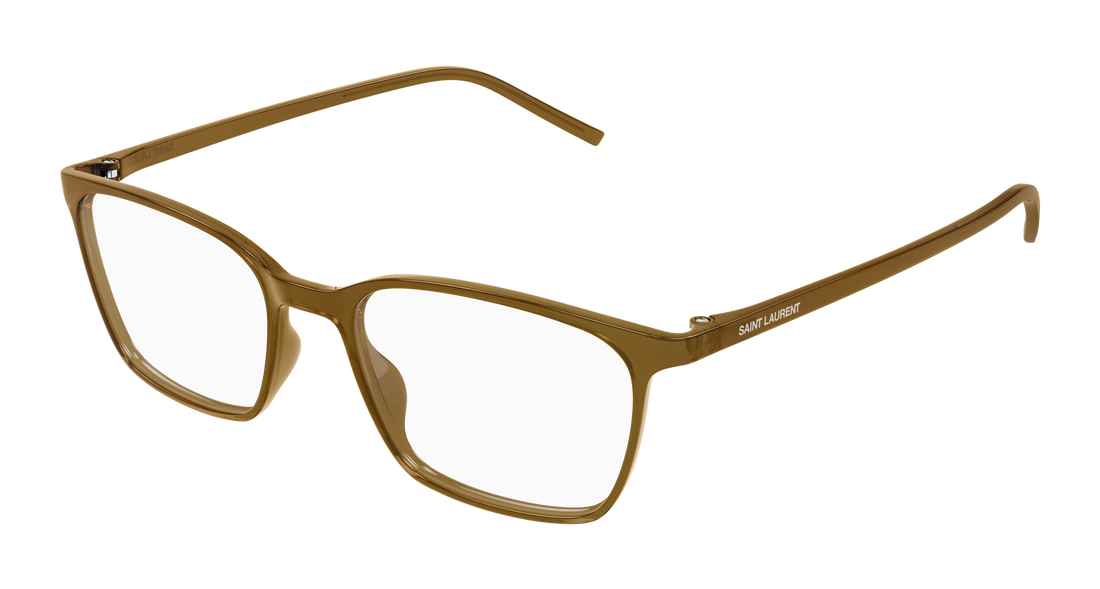 Occhiali da vista saint laurent sl 885 005 marron rectangular / squared unisex taglia 53mm - Vista principale