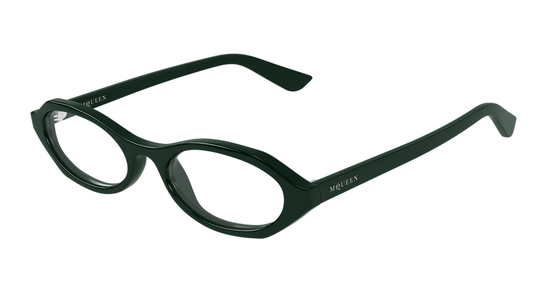 Gafas graduadas alexander mcqueen am0559o 004 verde round/oval/panthos femenino talla 51mm - Vista principal