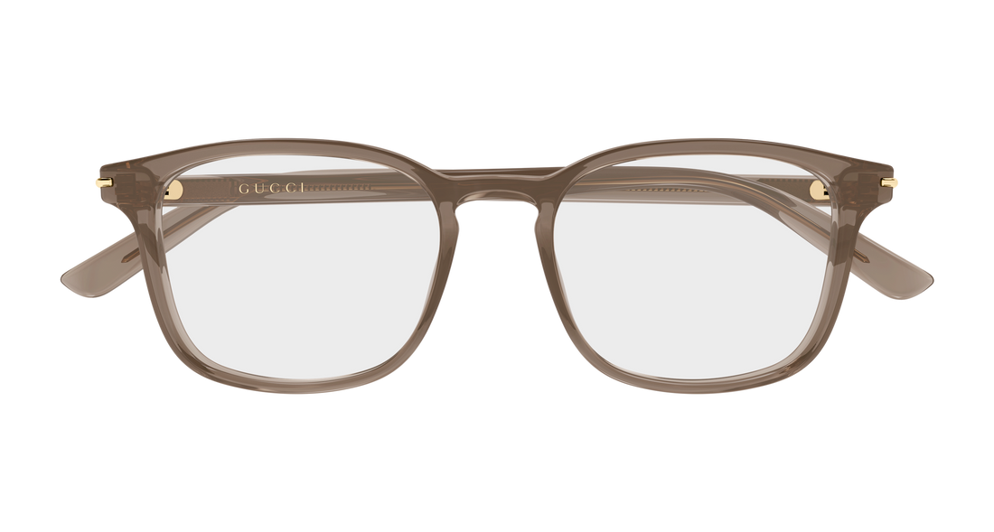 Occhiali da vista gucci gg2129o 003 marron rectangular / squared masculino taglia 52mm - Vista dettagliata