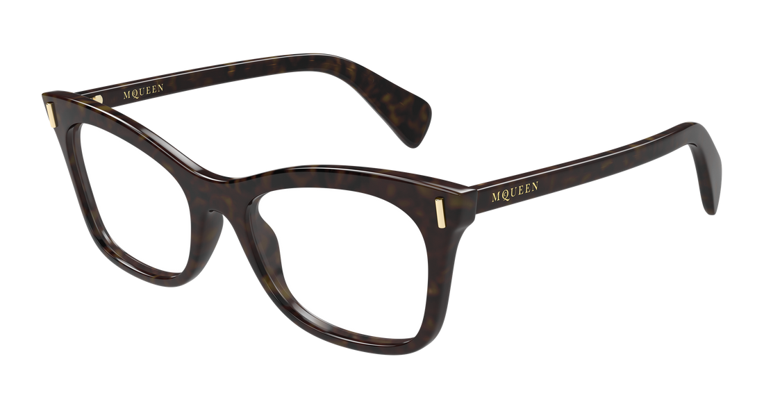 Gafas graduadas alexander mcqueen am0552o 002 havana cat eye femenino talla 53mm - Vista principal