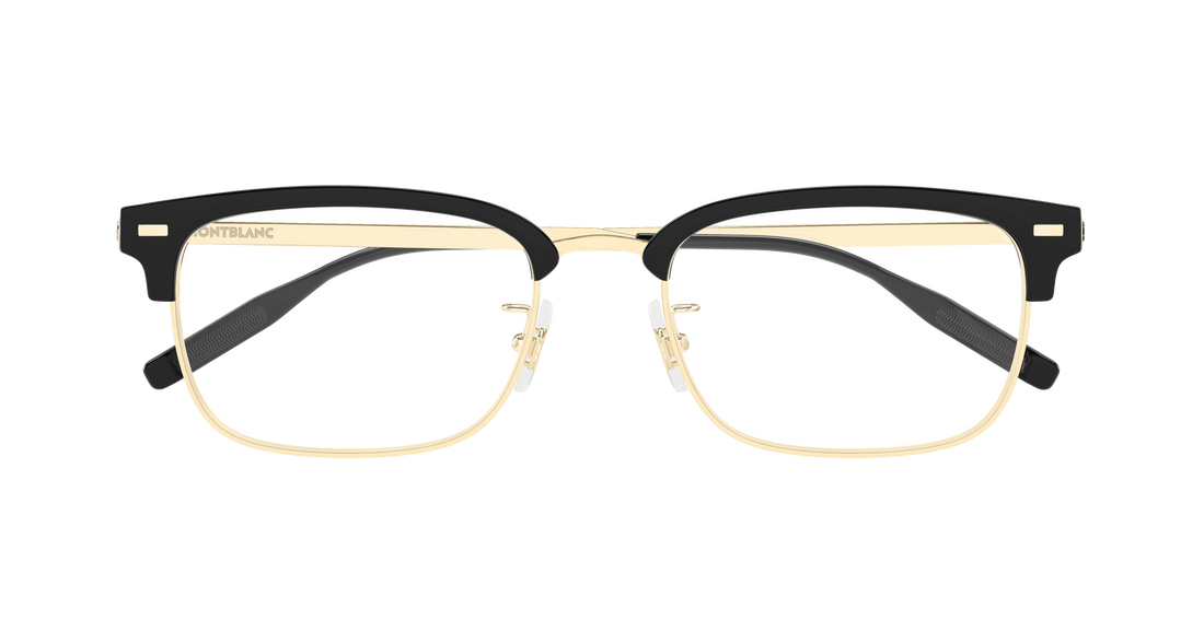 Briller montblanc mb0493oj 001 dorado rectangular / squared masculino størrelse 55mm - Detaljeret visning